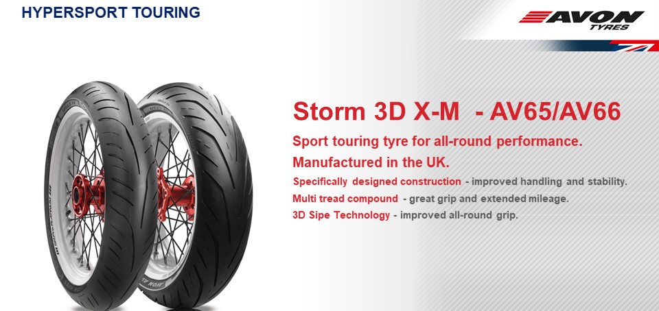 タイヤ エイボンタイヤ4030112スピリットスポーツツーリングリアタイヤ - Rear Tire 4030112 Touring ST Tyres  Spirit Avon 70ZR17 160 Sport